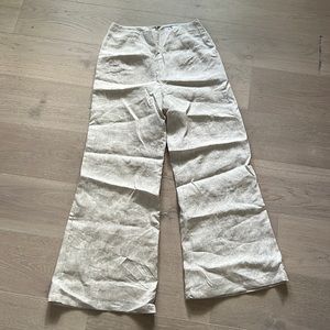100% linen wide leg pants DISSH